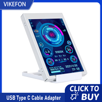 New 3.5 Inch IPS Type-C Secondary Screen for Computer CPU GPU RAM HDD Hardware Monitor LCD Display Freely AIDA64 Windows