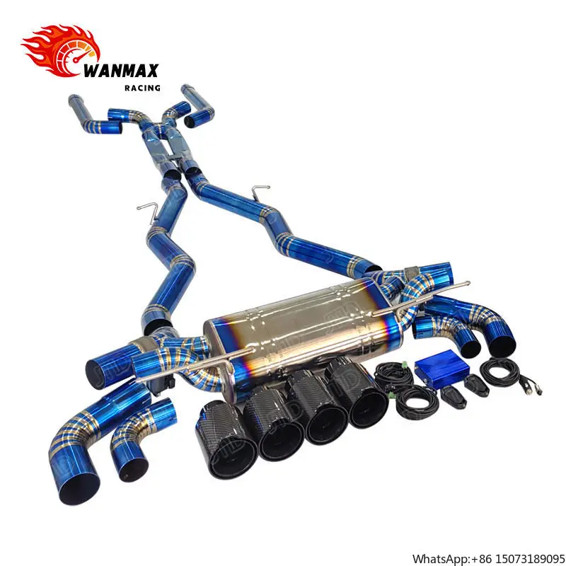 Titanium Alloy Catback Muffler Valvetronic Exhaust System for 2018-2021  M5 F90 4.4T Exhaust