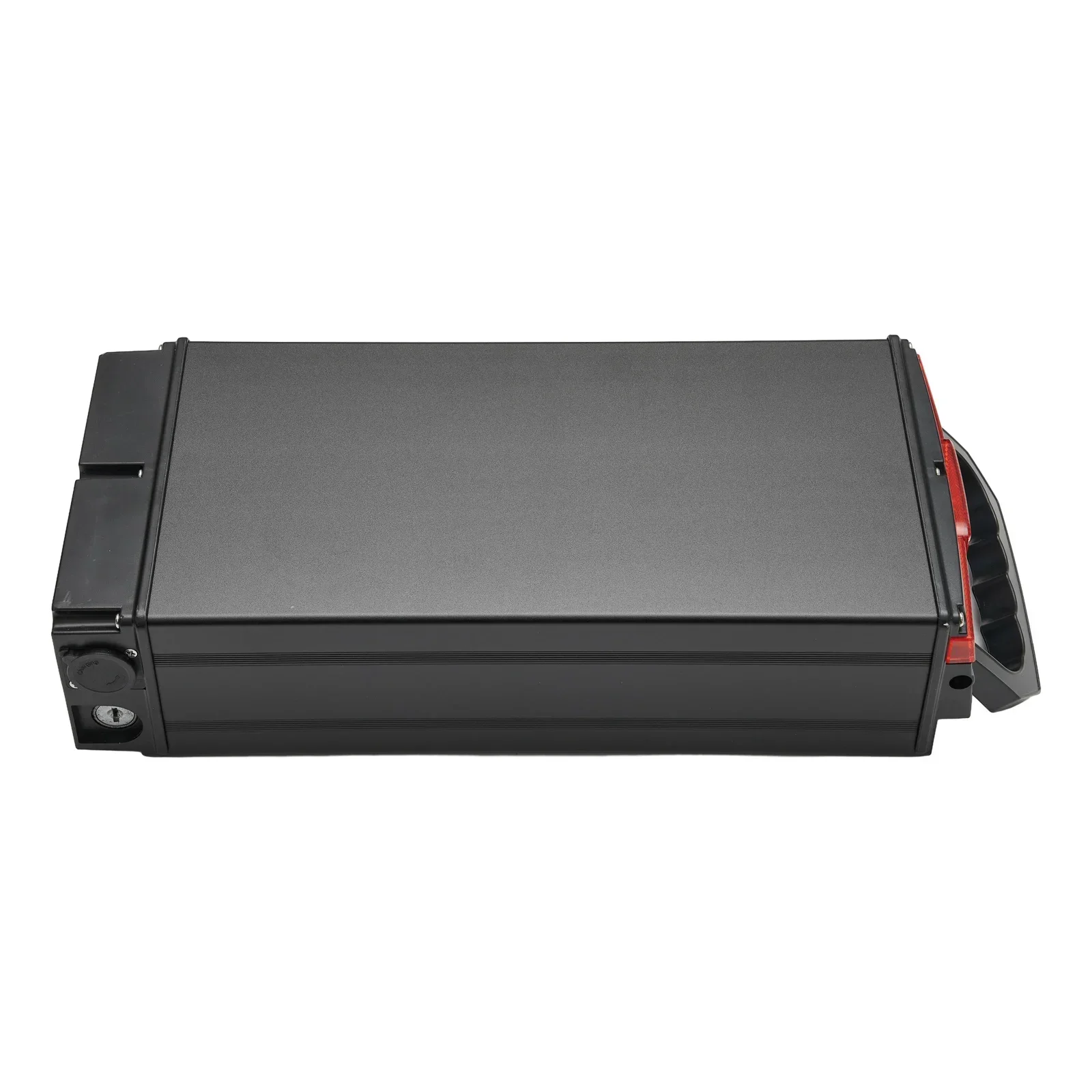 

Durbale Battery Box 385x172x95mm Aluminum Alloy Black Electric Bike Portable Shelf 1865o/21700 Lithium Battery