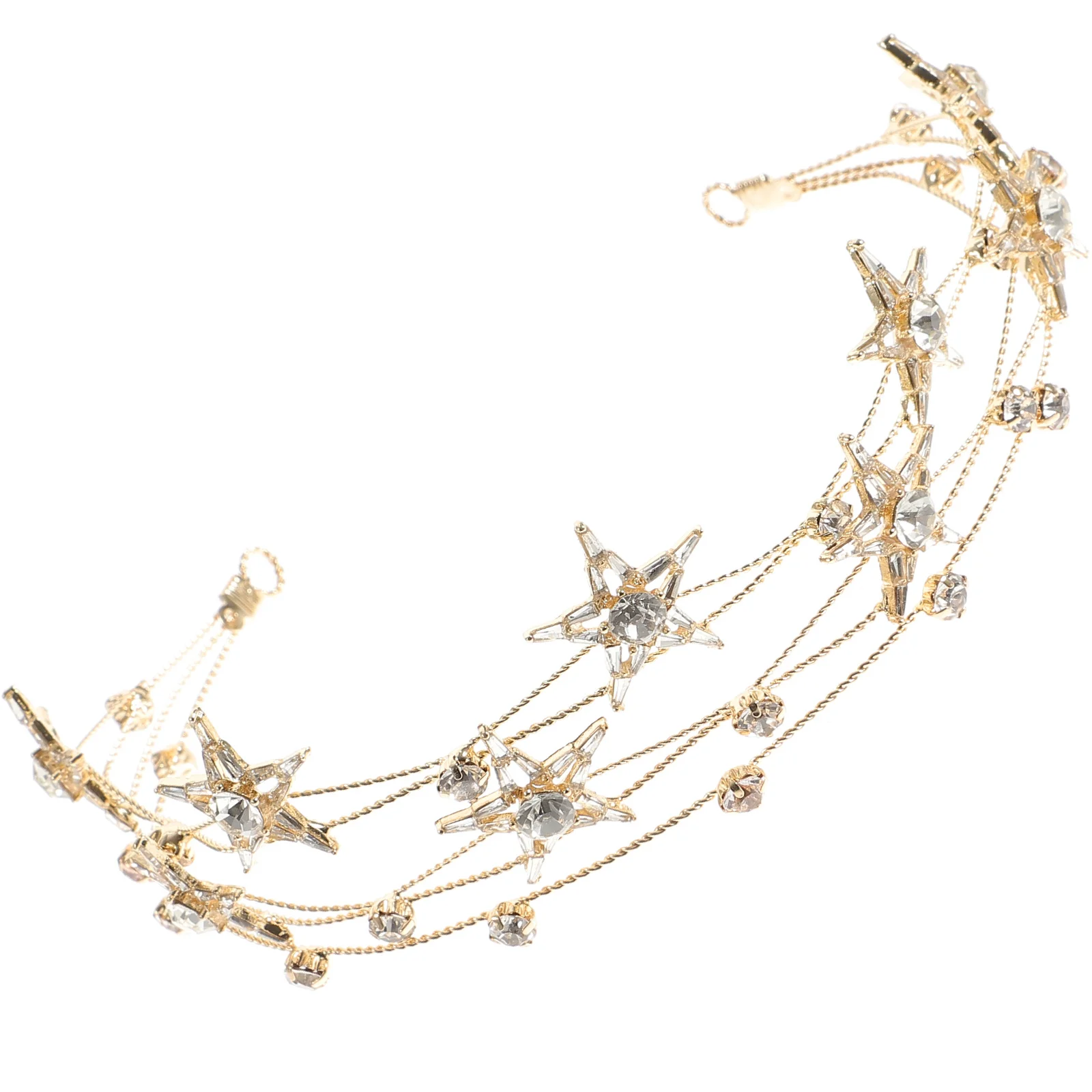 

Bridal Hair Accessories Alloy Hoop Jewelry Headbands Elegant Headwear Women Headdress Bride