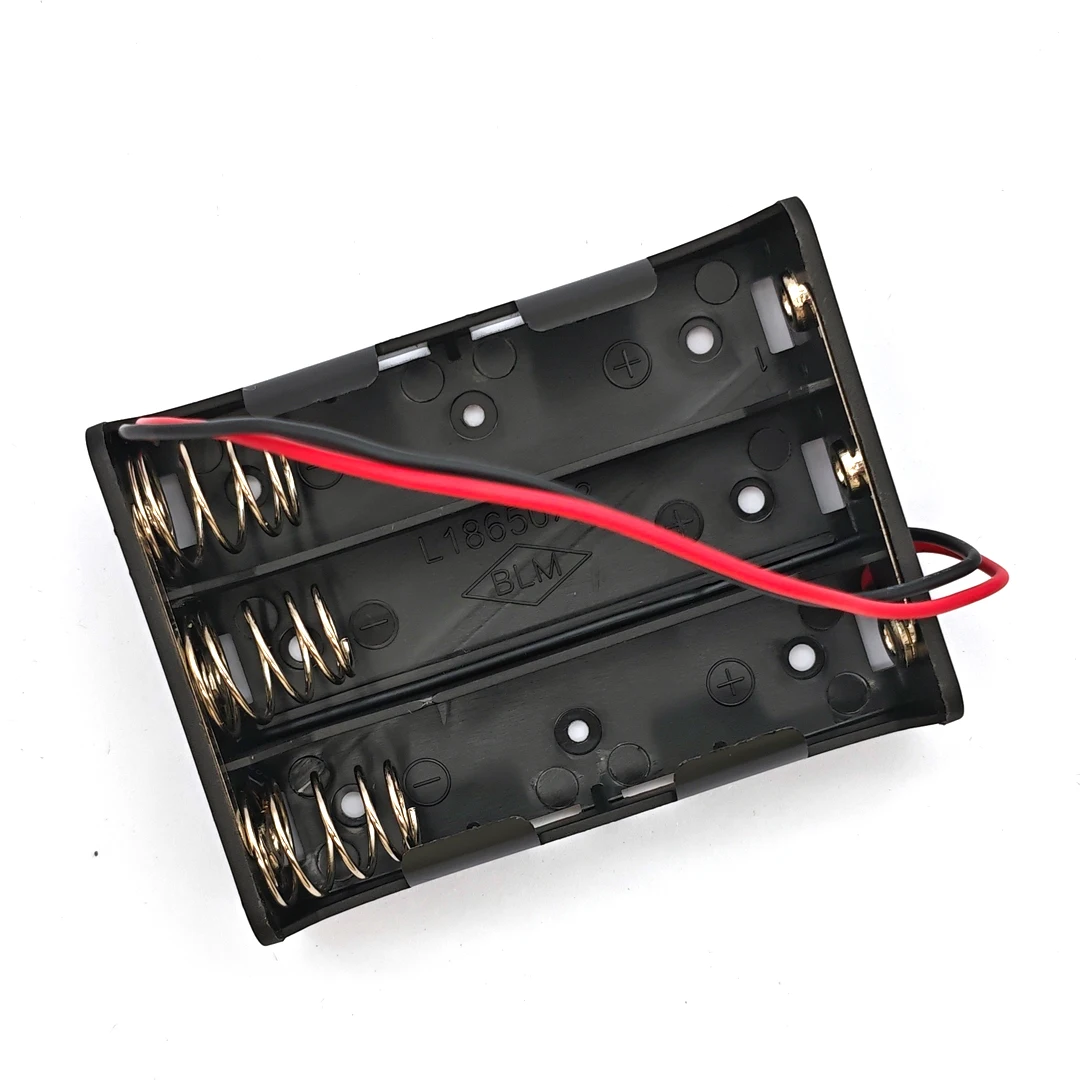 2/3/4-Fach 18650 Batteriehalter-Box, 3,7V Parallel-Batterie-Aufbewahrungsgehäuse mit Rot-Schwarzem Kabel, Federkontakt DIY-Stromversorgung – Detail 4