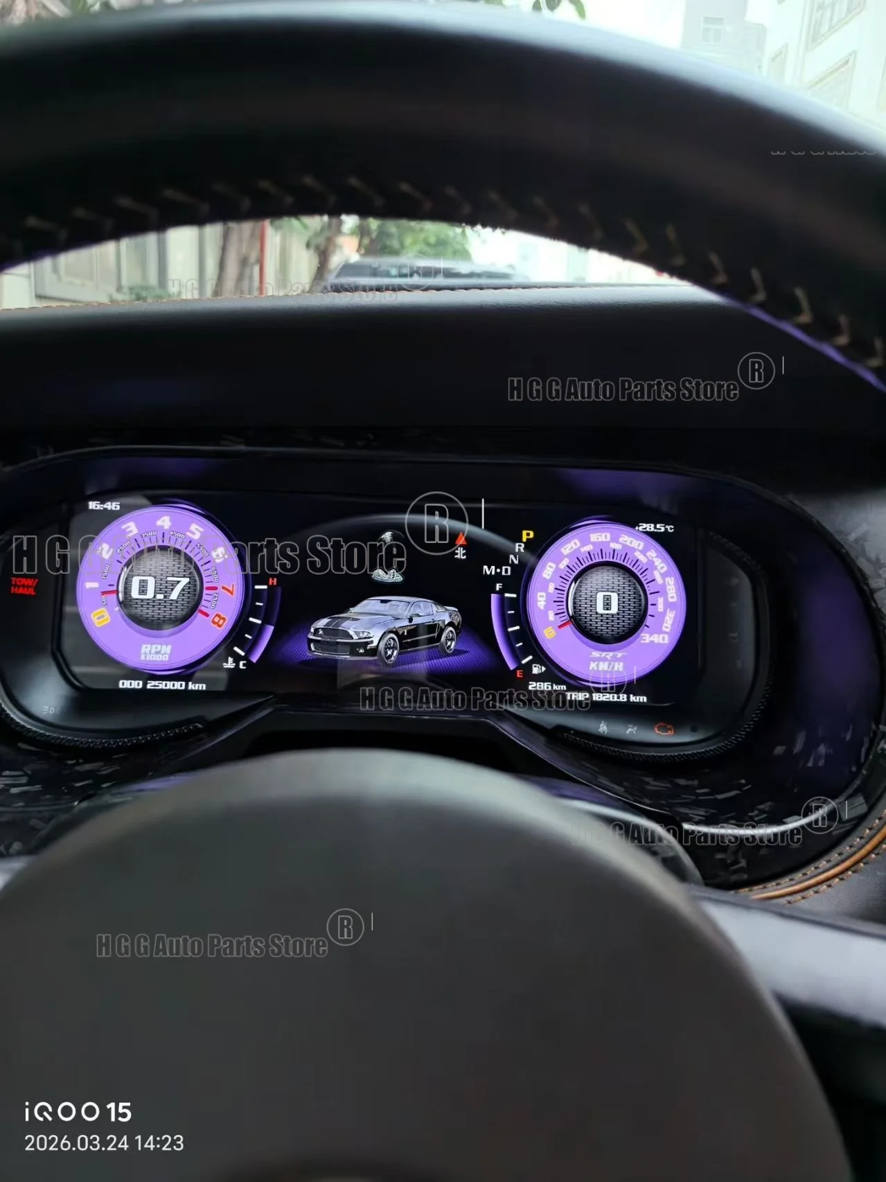 Car Digital Cluster For Ford Mustang Shelby GT 500 2009-2013 Dashboard Speedometer Carplay Navi LCD Instrument Panel Head Unit