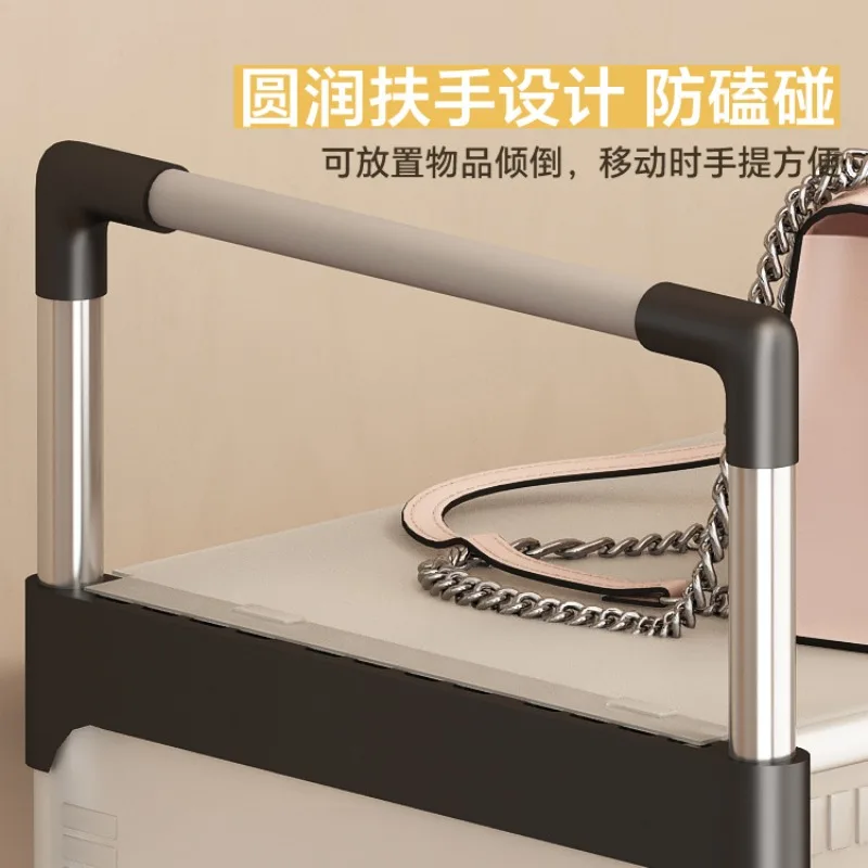 Multifunctional shoe cabinet rental house dustproof simple shoe rack storage transparent multi-layer storage metal space saving