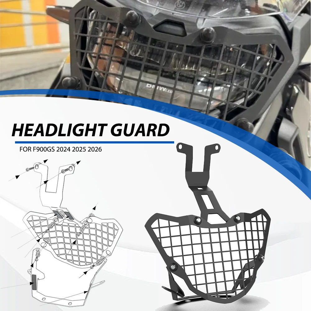 

Motorcycle Accessories Headlight Grille Headlight Cover Protective Guard Cover FOR BMW F900GS F 900GS F900 GS 2024 2025 2026