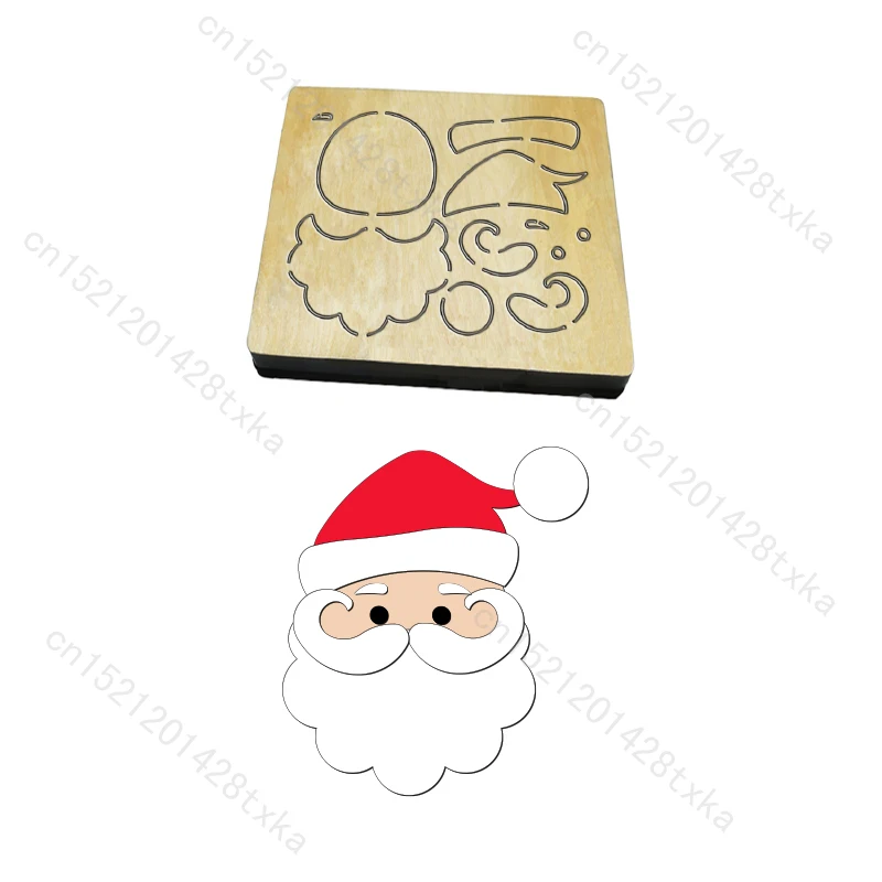 

Новый Дед Мороз, деревянные штампы для скрапбукинга, режущие штампы, совместимые с большинством высекальных машин