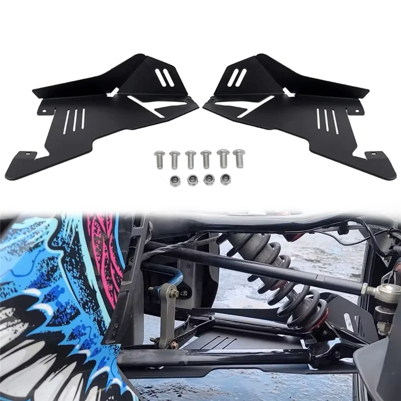 

AS-Front Splash Guards A-Arm Protectors Aluminum For Can-Am Ryker 600 900 All Models Accessories, Replace 219400863