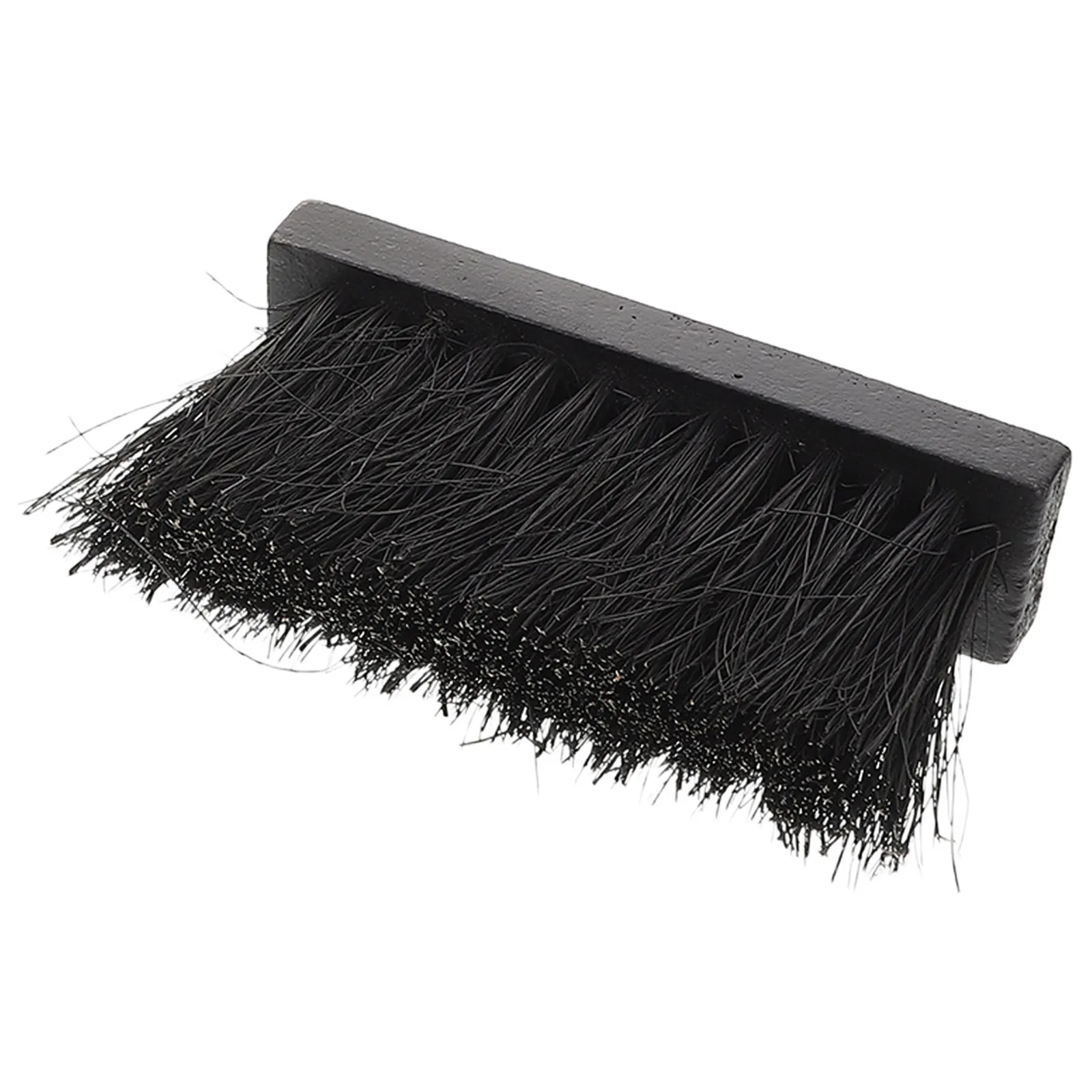 Wood Brush Handle For Clean Stove Winter Heating Ash Fireplace Hearth Sweeping Broom Dense Hard Bristles Ergonomic