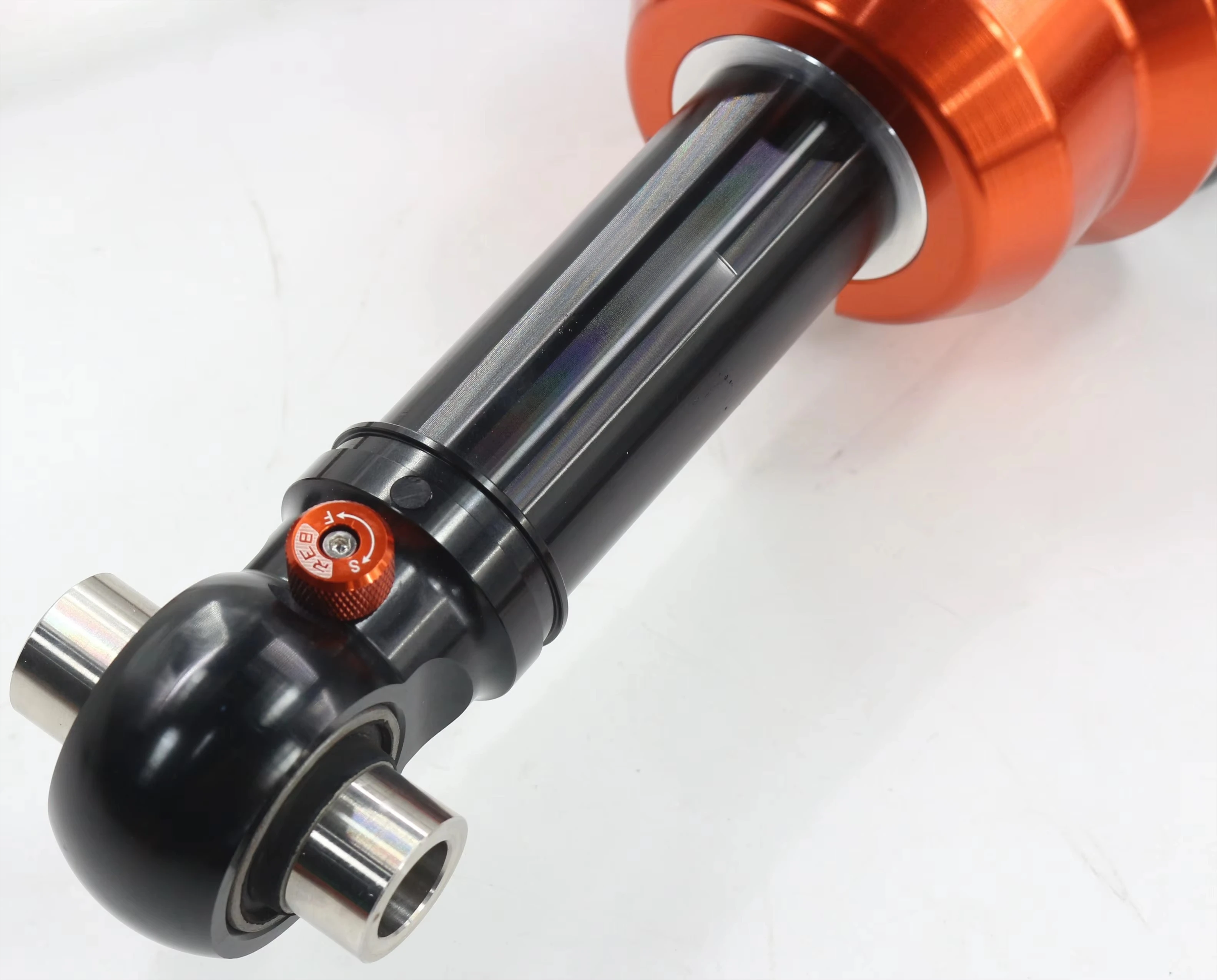Gas Pressure Shock Absorber Suspension Electronic Compression Rebound Set  Black Orange