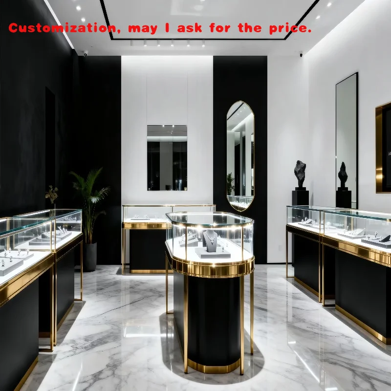 

custom.Luxury Jewelry Display Cabinet and Professional Jewelry Store Furniture Retail Shop Interior Design