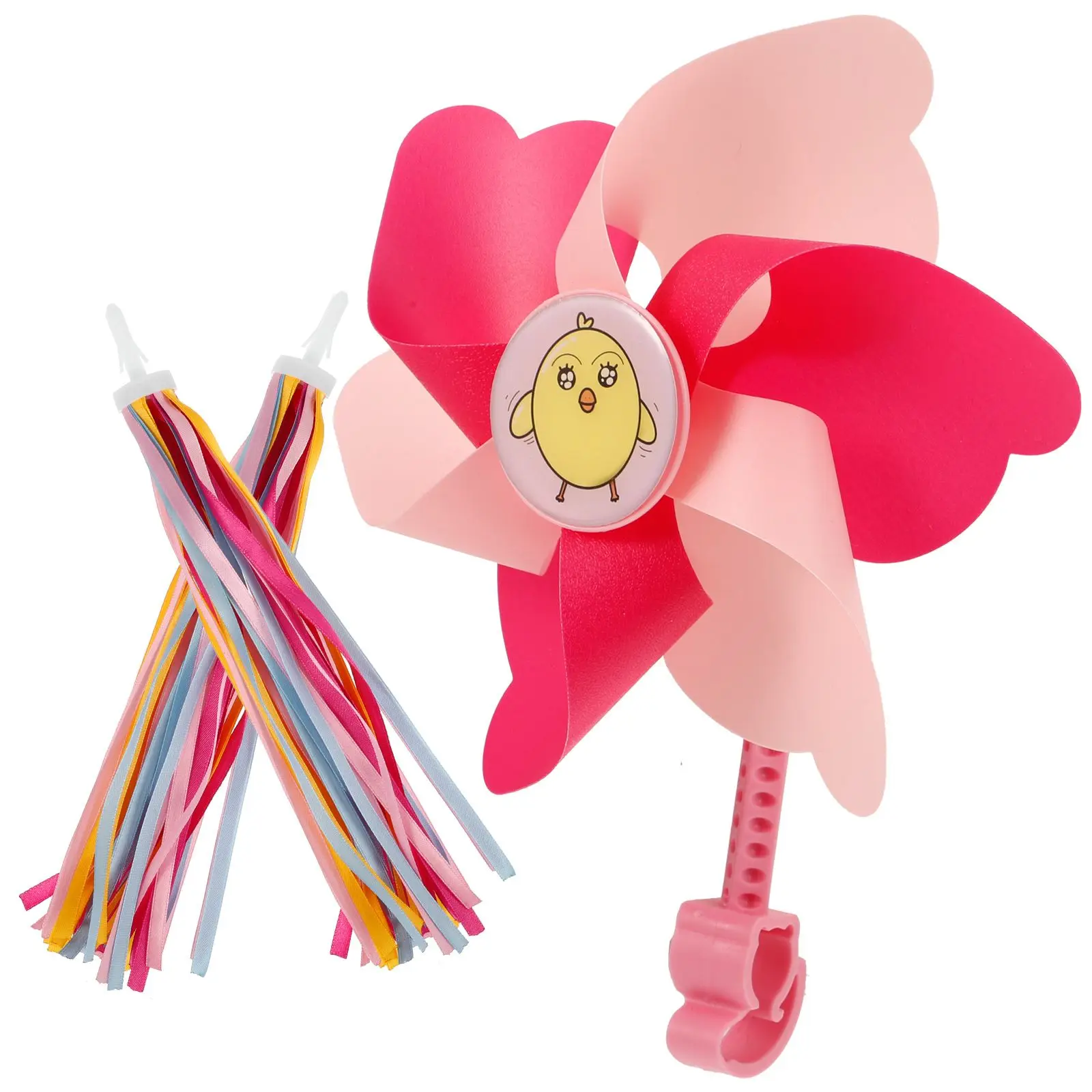 

Colorful Mini Windmill H Ribbon Bike Streamers Red Blue Yellow Tassels Kids Bicycle Scooter Decor Accessories PVC Plastic