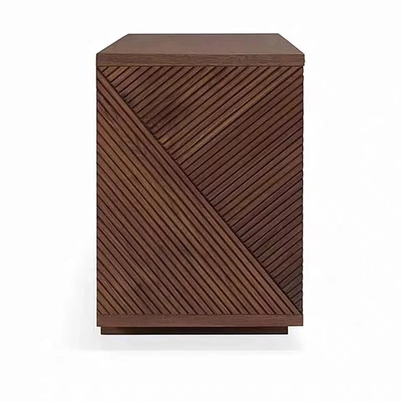 

French modern simple new floor-to-ceiling antique TV cabinet high film and television storage cabinet