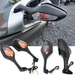 Motorcycle Rear View Mirror LED Turn Signal Side Mirrors Folding Motorcycle Accessories for HONDA CBR1000RR 2008- 2012 VFR1200