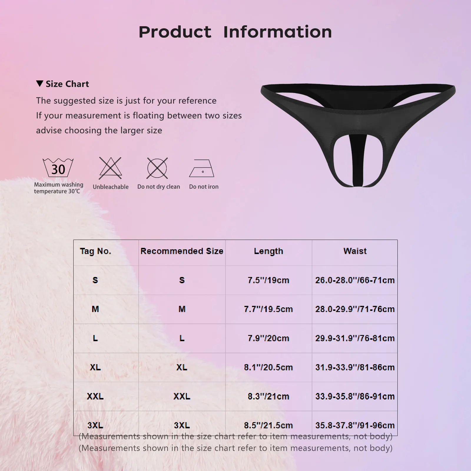 Men Sexy Thong Open Front Hole Hollow Out Panties Lingerie Underwear Pouch Butt Flaunting Fun Ring Supporter Jockstraps G-string