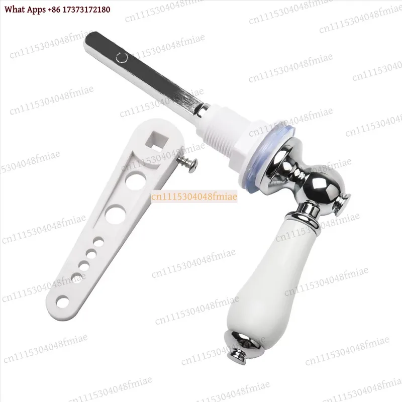 Ceramic Toilet Flush Handle, Traditional Victorian Style Flush Lever Replacement Kit For Bathroom Sanitary Ware Accessories