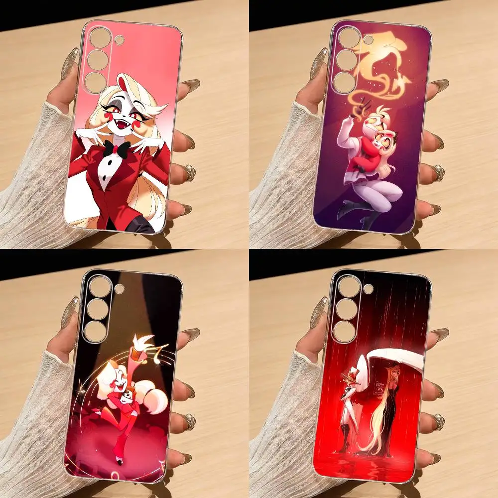 H-Hazbin H-Hotel Charlie Morningstar Phone Case For Samsung S25,S24,S21,S22,S23,S30,Ultra,S20,Plus,Fe,Lite Transparent Cover