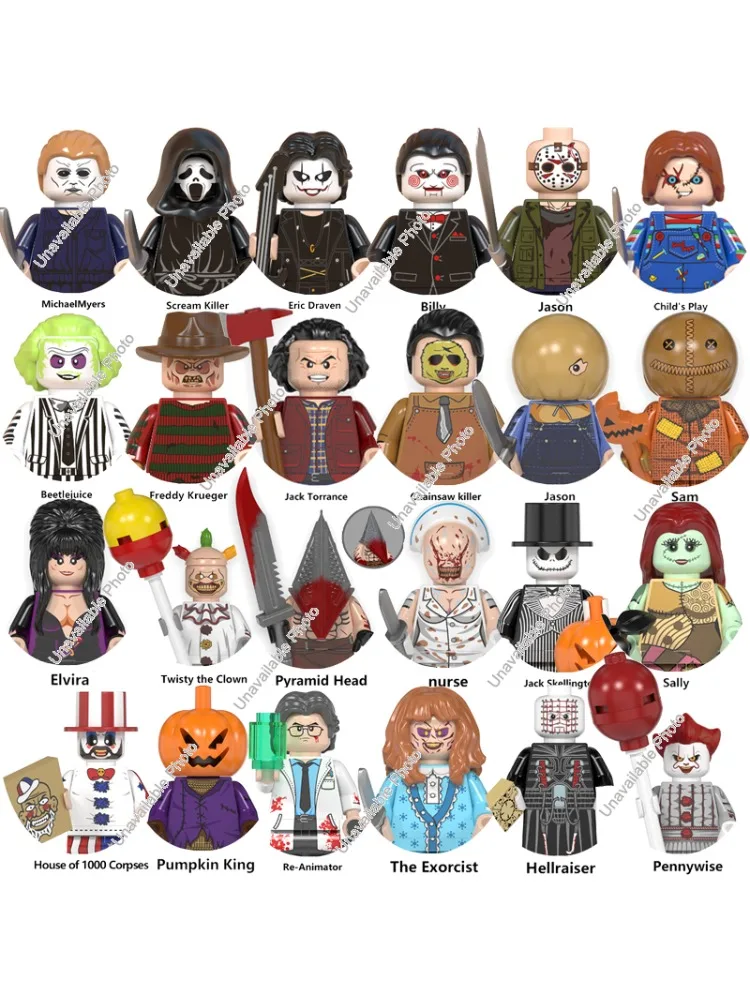 Blocs de construction de figurines d'action inspirés du film Horreur Upside Down, Dustin, Mike, Lucas, Will, Eleven, pour enfants