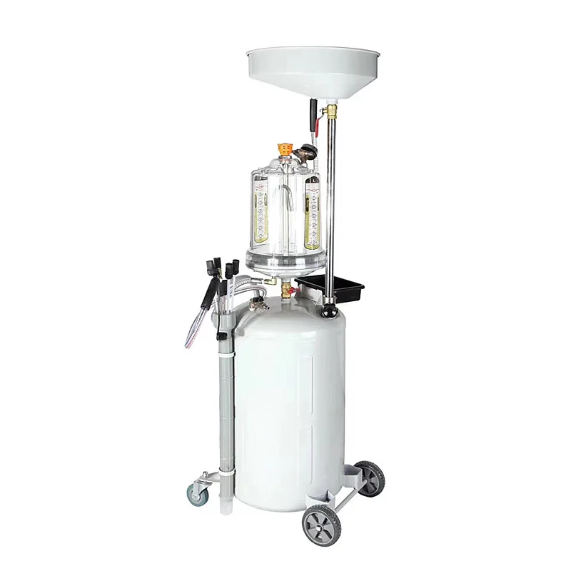 80L Air-operated Pneumatic Waste Oil Extractor Collector Car Change Oil Machine Portable Extended Waste Oil Drainer With Tank