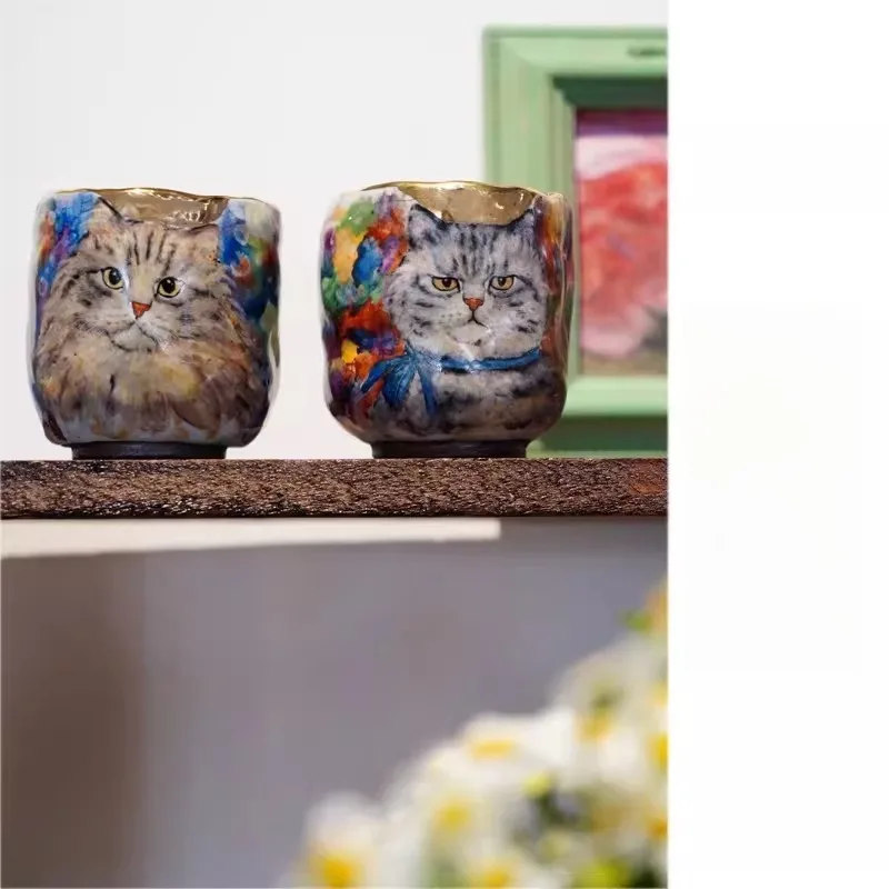 Cat's Claw Teacup Household Tea Cup Teacup Chinese Kung Fu Tea Set Master Cup Single Cup