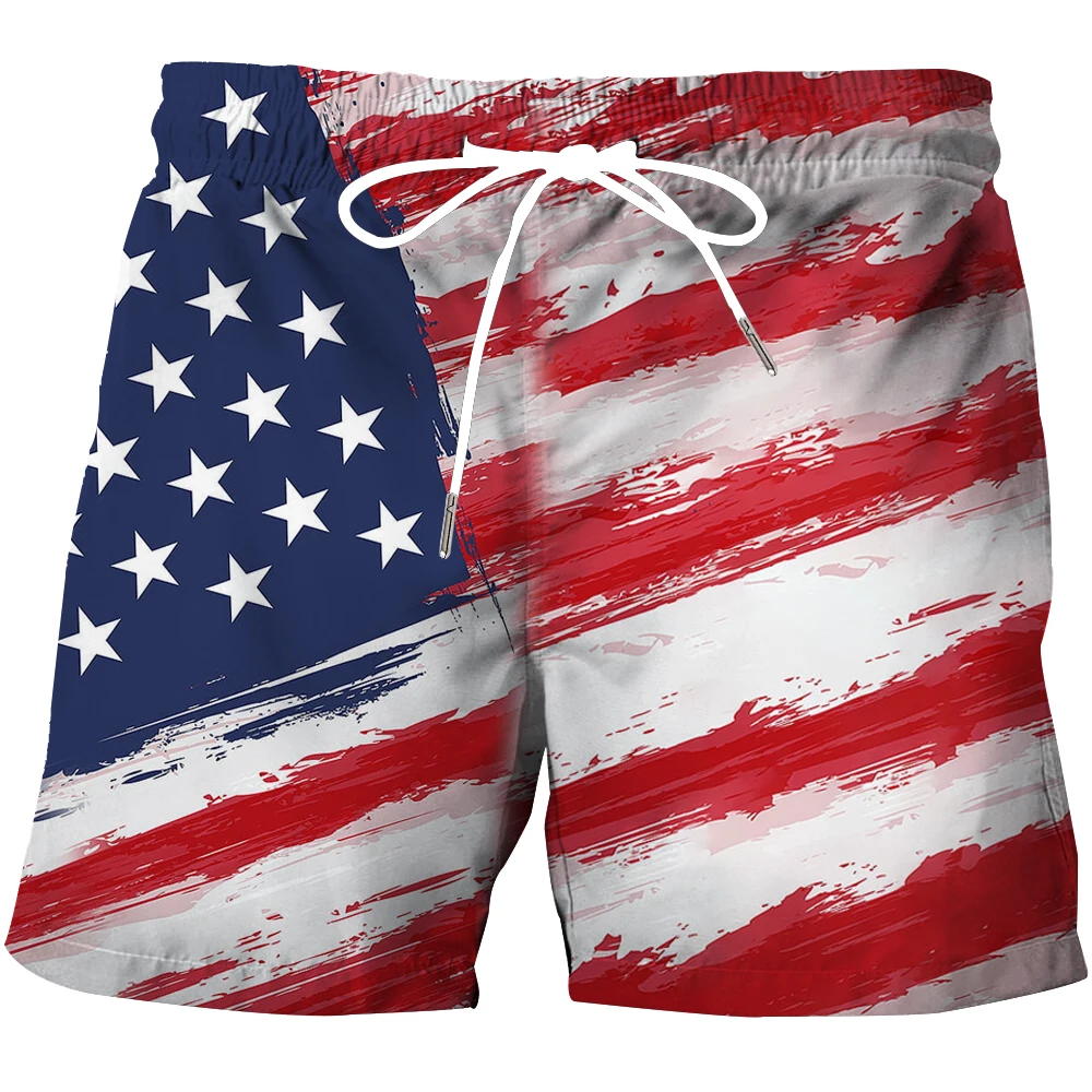 Men\'s clothing 2024 New Men\'s Four sided Loose Elastic Beach Fun Pattern 3D Men\'s Shorts Basketball Pants Swimsuit Men\'s shorts