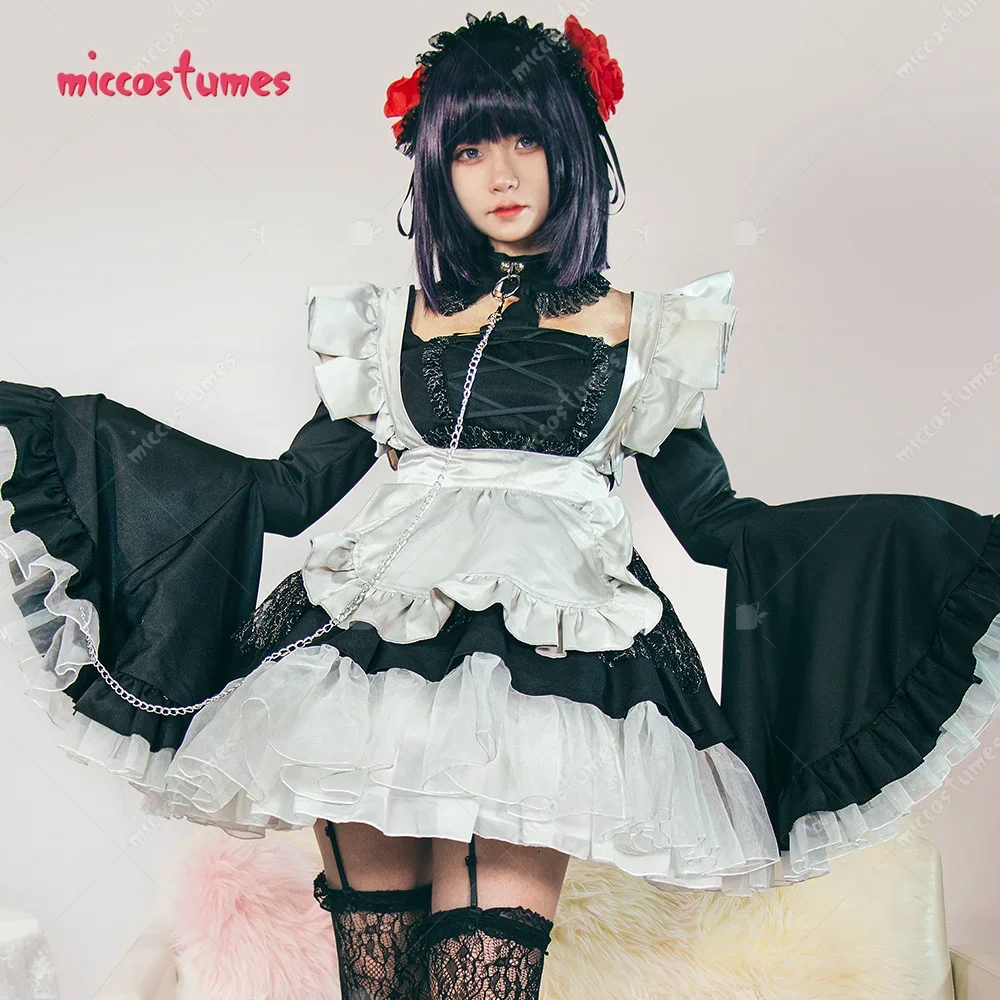 Miccostumes Marinn Sono Bisque Doll Wa Koi Wo Suru Cosplay Costume Kawaii Maid Outfit for Women Maid Dress