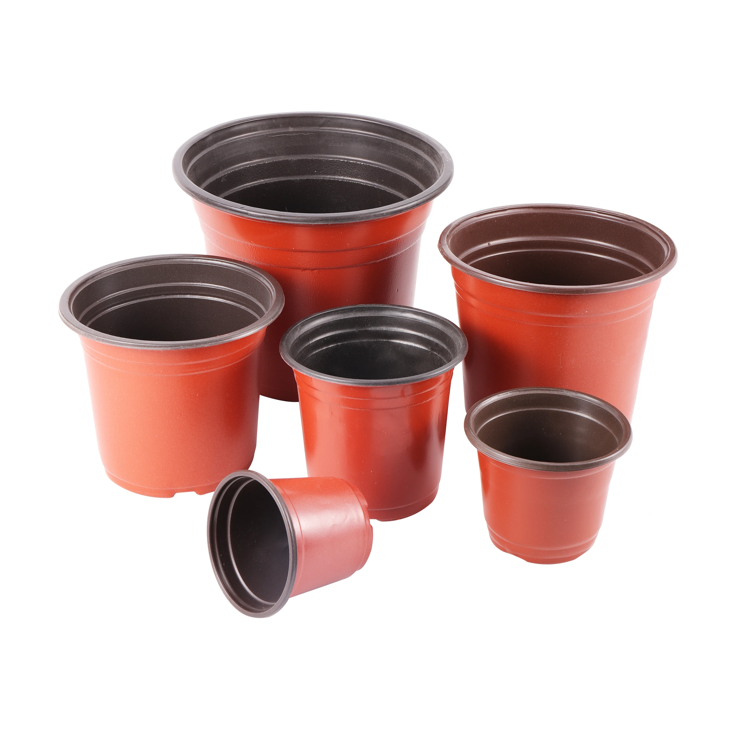 5pcs 9-22cm Gardening Flowerpot Plant Flowerpot Seedling Planting Container Plastic Flowerpot With Drainage Hole Seedling Pot