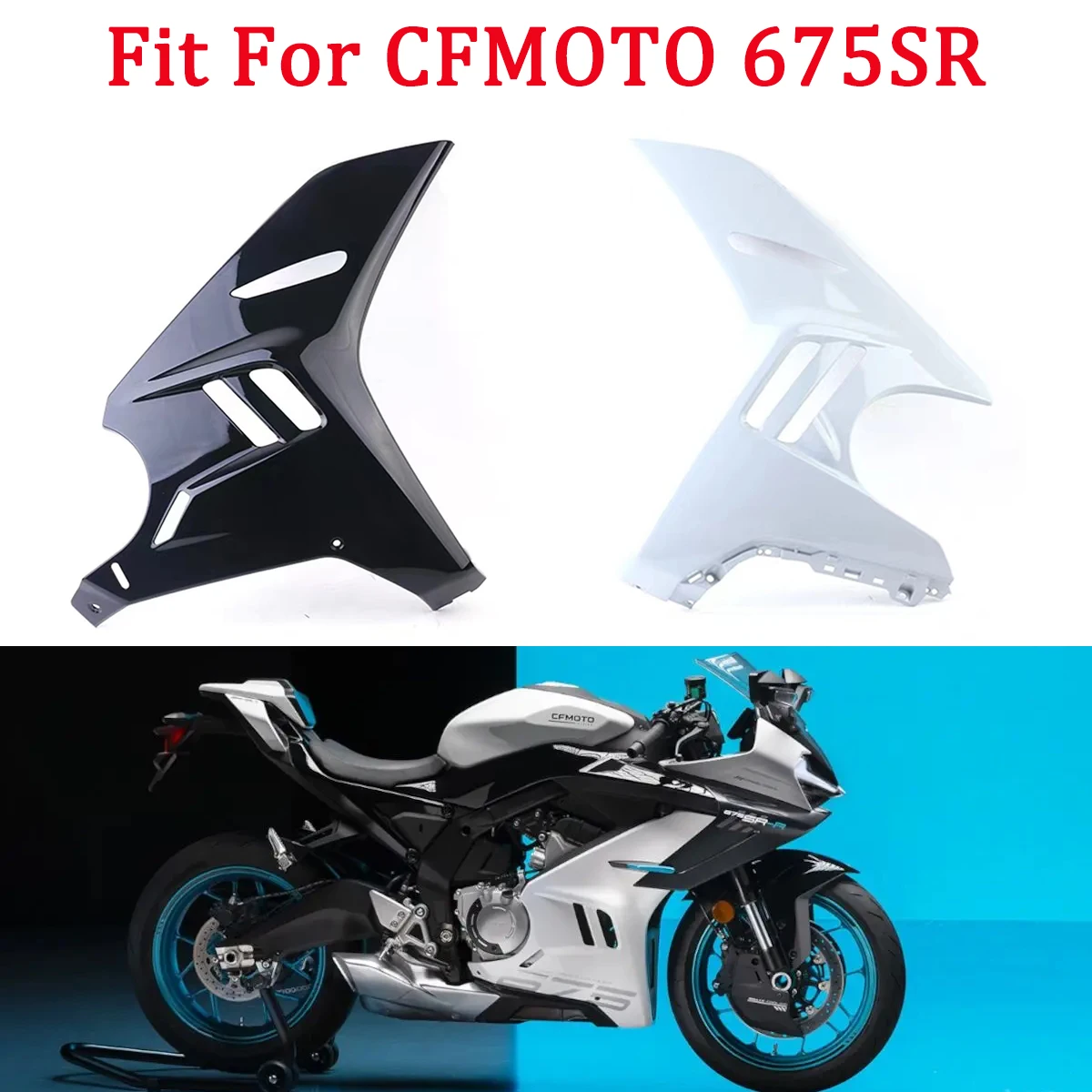 Motorcycle original accessories 675 SR radiator left right decorative panels CF650-10 body shell fairing Fit For CFMOTO 675SR SR