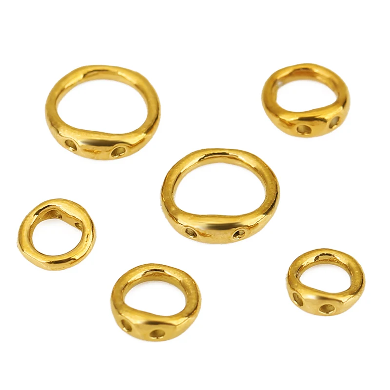 20 قطعة قلادة من الفولاذ المقاوم للصدأ المشابك السنانير خيوط الديكور لوازم أبدا تتلاشى نهاية موصلات لصنع المجوهرات قلادة ذاتية الصنع #6