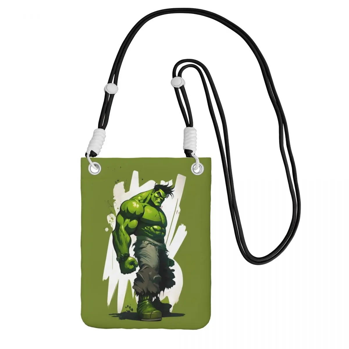 

Кошелек для смартфона Hulk на заказ с ремешком из комиксов, сумка через плечо для мужчин и женщин, сумка для мобильного телефона для велоспорта и кемпинга