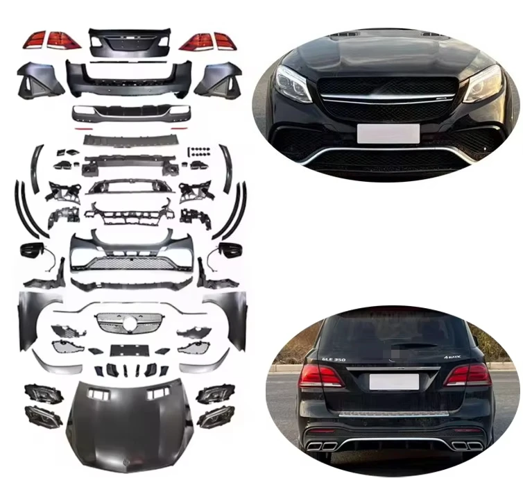 Kit de Carrocería con Faros Delanteros para W164 2005-2012, Actualización a Nuevo W166 2016-2019, Kit de Carrocería para Piezas de Automóviles Clásicos