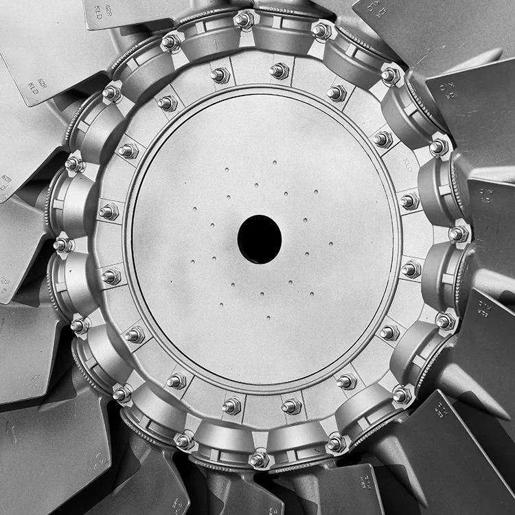 Adjustable Aluminum Alloy Axial Fan Blade Fan Impeller with 16 Blades for Internal Combustion Engine