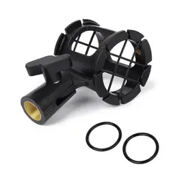 Universal Handheld Microphone Shock Mount For 2.5-3.8 Microphone Anti-Vibration Suspension Shock Mount Holder Clip Bracket