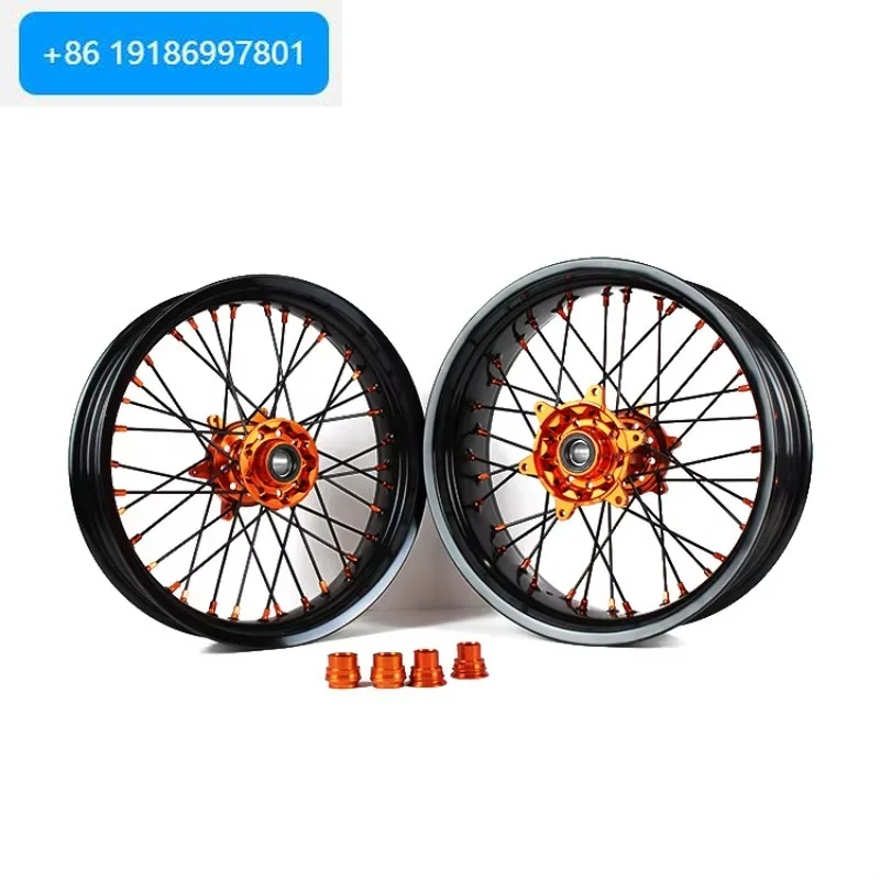 Factory Supply  Motorcycles Supermoto Wheel Sets Front and Rear New Condition Aluminum Alloy CRF Model