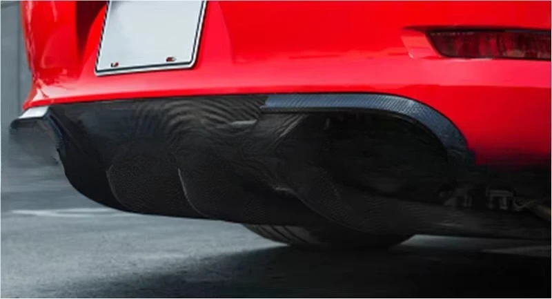 

For Porsche 911 991 Carbon Fiber Retrofit VORSTEINER Rear Spoiler Rear Lip Baseplate InstallationCar Modification Parts