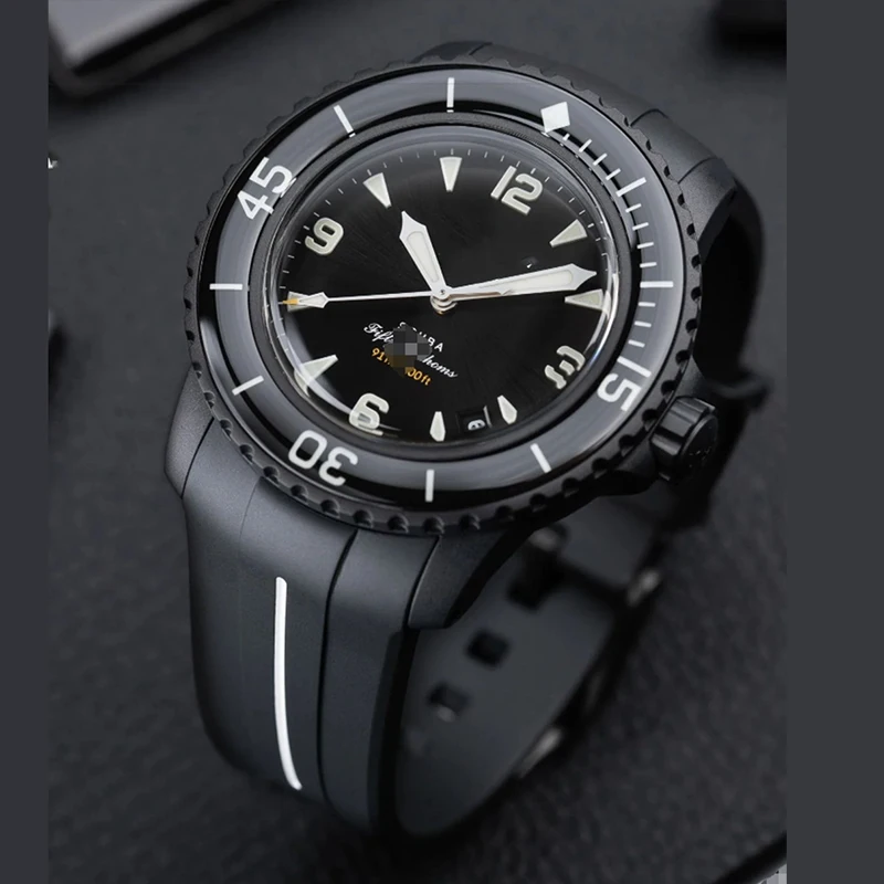 Rubber Strap for Blancpain x Swatch Collaboration Stainless Steel Buckle 22mm Curved Interface Men Women Replace Watch Band Belt