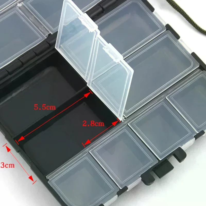 Mini Storage Case Flying Fishing Tackle Box Fishing Spoon Hook Bait Storage Box Fishing Accessories