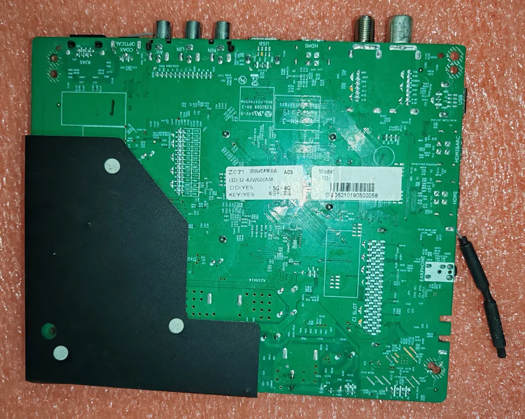 ¡Envío gratis! Placa base de TV de red WiFi 3 en 1, P75-2874V6.0, probada bien con 35-42v, 600Ma, 1,5G + 8G de memoria