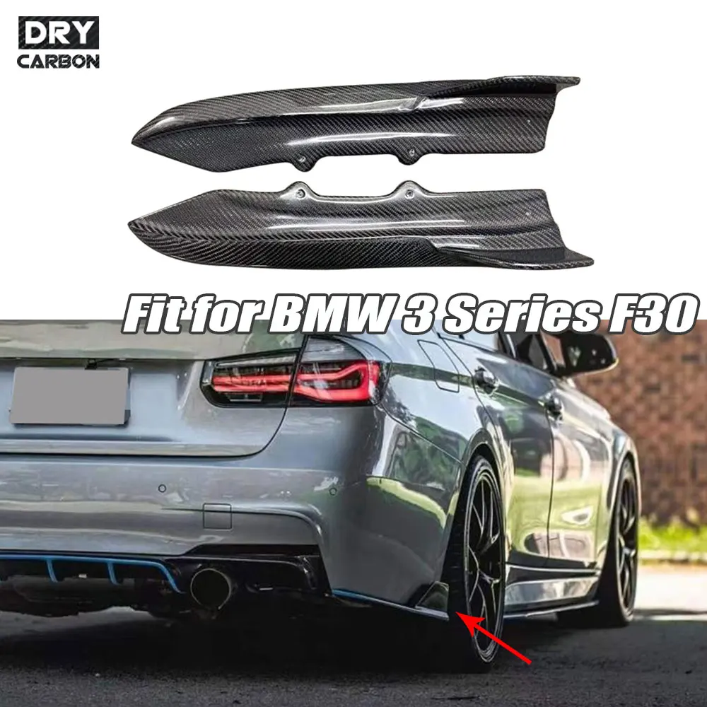 

Carbon Fiber Rear Bumper Splitters Side Aprons for BMW 3 Series F30 M Sport 2012-2017 Rear Splitters Lip Flaps Accessories