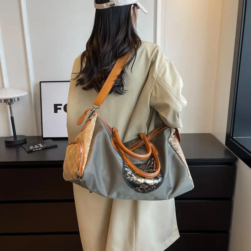 

Large Capaci Ox Cloth Travel Bag Handheld Single oulder Yoga Bag Cross-Border ort Trip Storage Bag Faionable