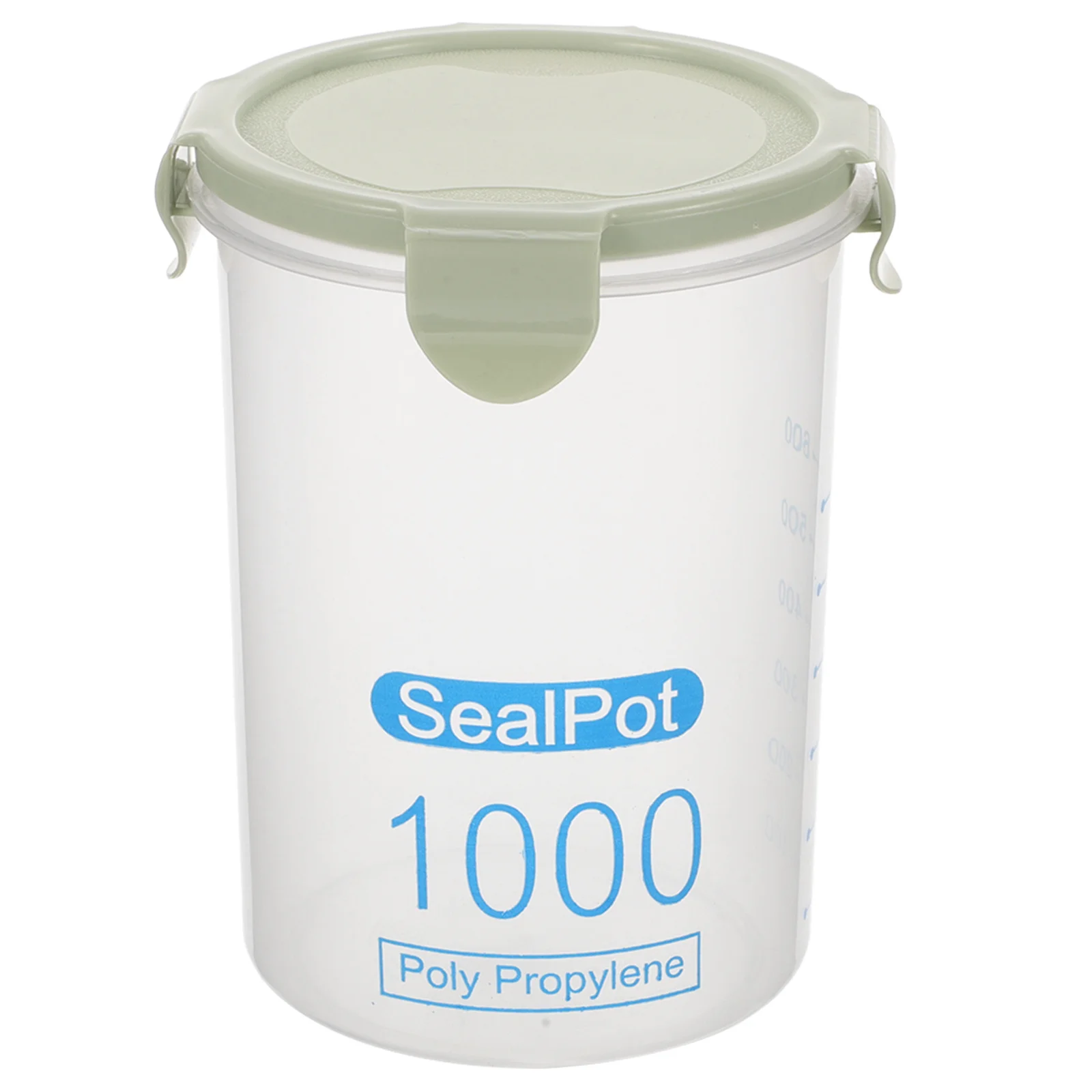 

Cereal Dry Food Storage Container Airtight Leakproof Plastic Storage Bottle Locking Lids Green Suitable for Cereal Flour Sugar