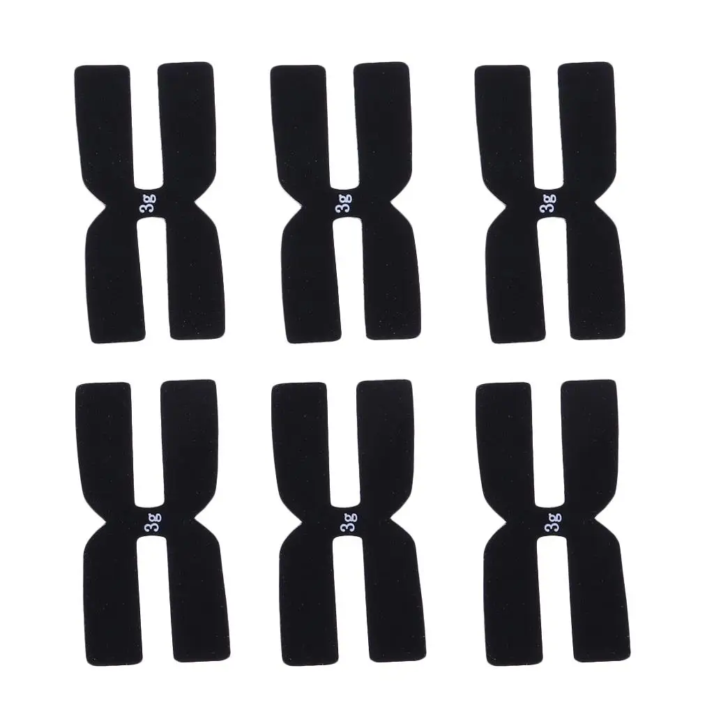 

6pcs/set Tennis Balancer Silicone Balance Tape Power Strips H-shaped 3g
