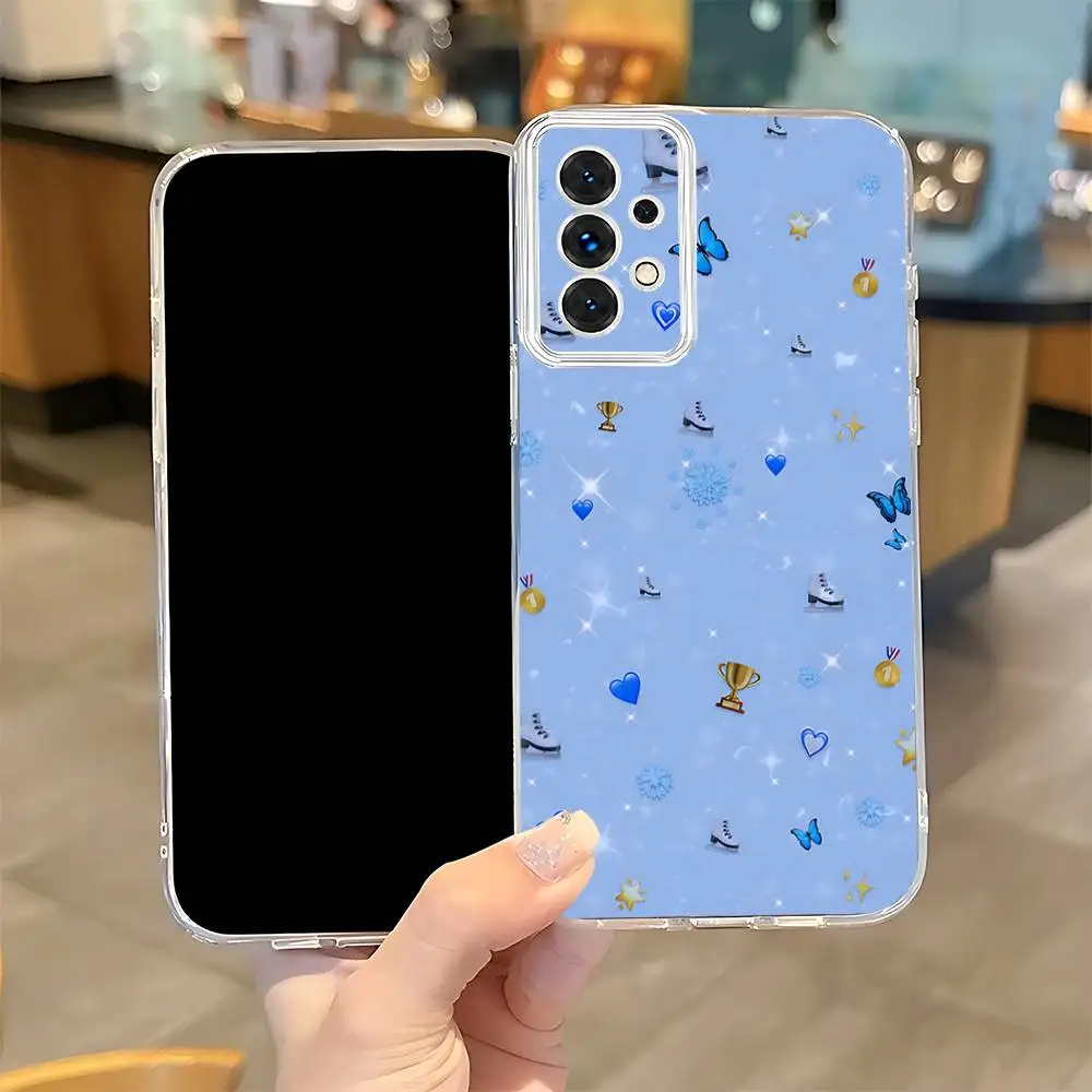 Figure Skating Dance Sport   Phone Case For Samsung S24,30,21,22,23,20 FE,lite,PIus,Ultra,5G,Note,9,10 Transparent Cover