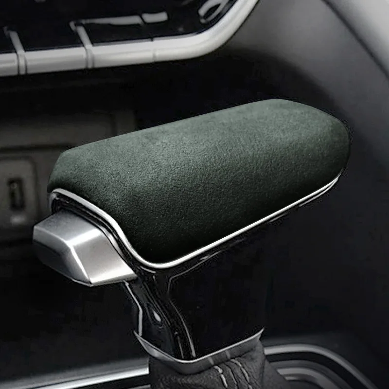 For Changan CS75 CS35 PLUS Eado 2018-22 ABS Alcantara Central Control Gear Lever Cover Handbrake Protective Cover