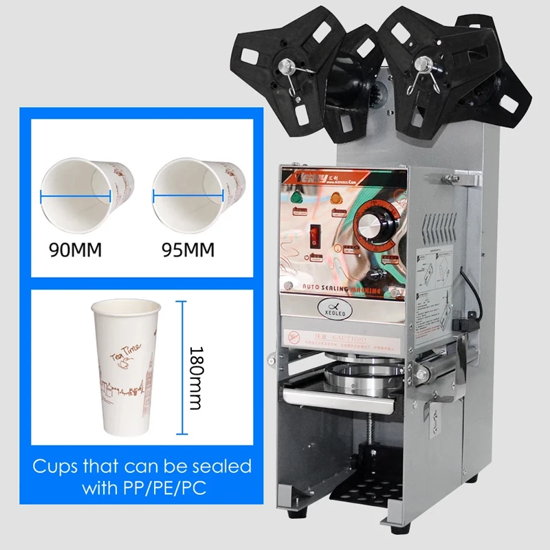 

Commercial Plastic Paper Bubble Tea Cup Sealer Machine Semi-automatic Cup Sealing Machine Electric Sealers