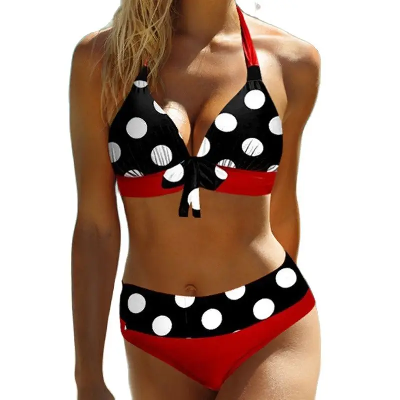 

New Sexy Dot Bikinis 2023 Women's Swimwear Push Up Female Swimsuit Swimming Bathing Suits Brazilian Bikini Set Beachwear Bather