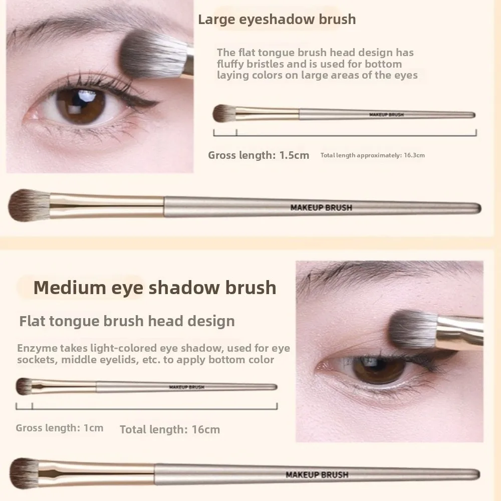 

8Pcs Make Up Tool Eye Shadow Brush Set Cosmetics Face Bronzer Makeup Brushes Kit Contour Beauty Eyebrow Brush Beginners