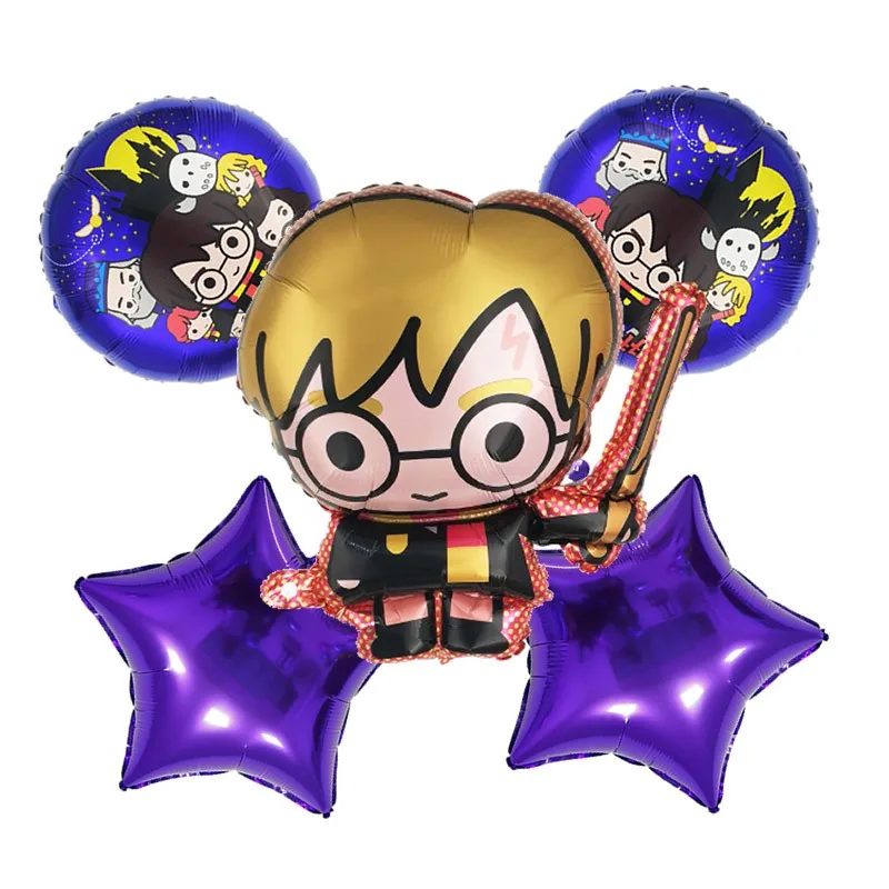 Harry Potter Balloon Children Happy Birthday Party Decoration Harry Potter Anime Figure Balloons Cute Cartoon Party Supply