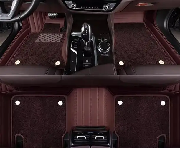 

High quality rugs! Custom special car floor mats for Volkswagen ID.7 2026-2024 waterproof double layers carpets for ID7 2025