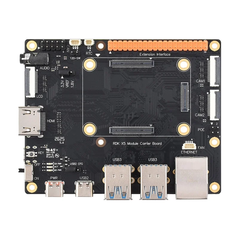 ABZW RDK X5 MD Module Carrier Board For D-Robotics Baseboard USB 3.0 MIPICSI 40PIN Adapter RDK X5 Development Board Kit