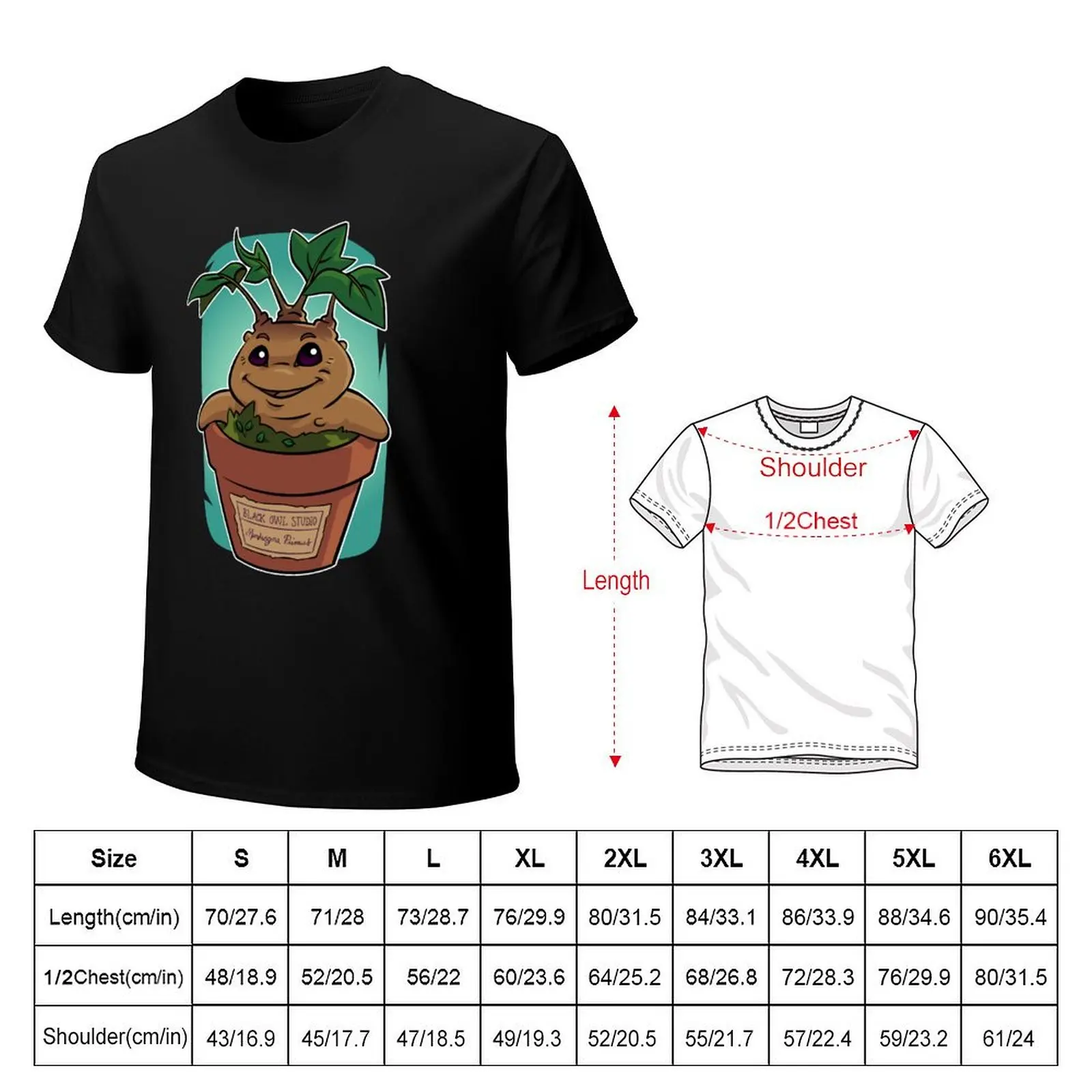 Mandragora Primus T-Shirt Basic Crew Neck Short Sleeve Top