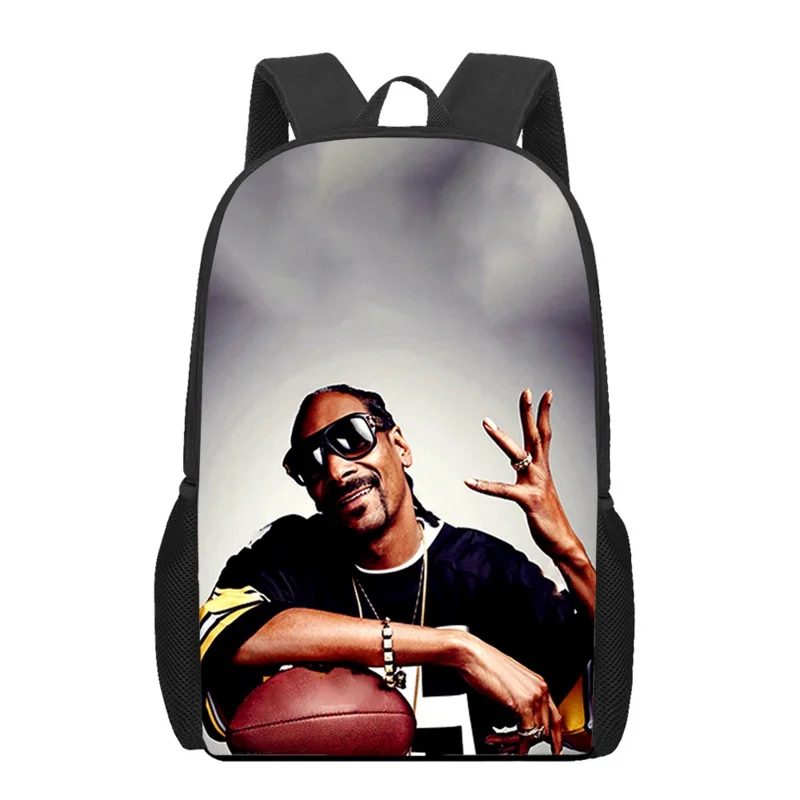 Bolsa Escolar impresa Rap Dogg para adolescentes, niños, niñas, bolsas de libros, mochila para portátil para adolescentes, mochila de viaje informal, regalo